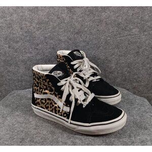 Vans SK8 Hi Leopard Cheetah High Top Sneaker Athletic‎ Shoes Youth 2.5